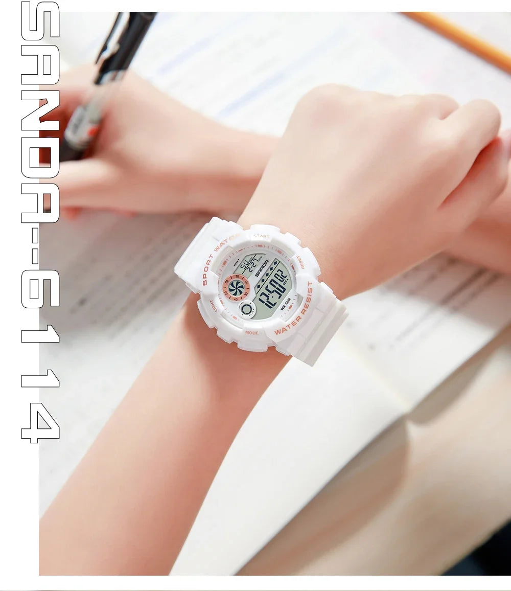 Reloj Digital LED SANDA Deportivo para Mujer