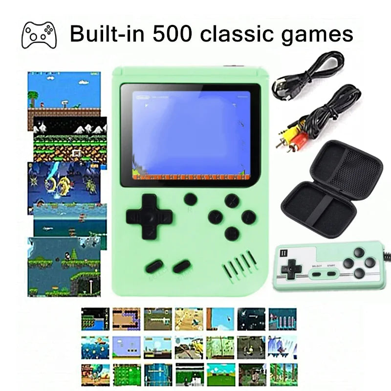 Consola de Juegos Portátil con 500+ Juegos, Emulador Retro, Conecta a TV