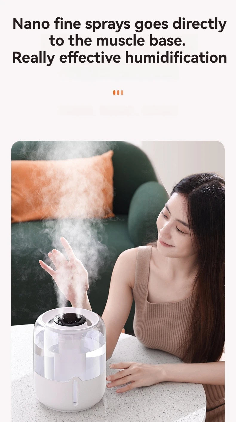 Humidificador de aire grande de 4,8l, difusor de Aroma eléctrico USB, purificador de aceites esenciales, generador de niebla de aromaterapia, luces para coche, hogar y dormitorio