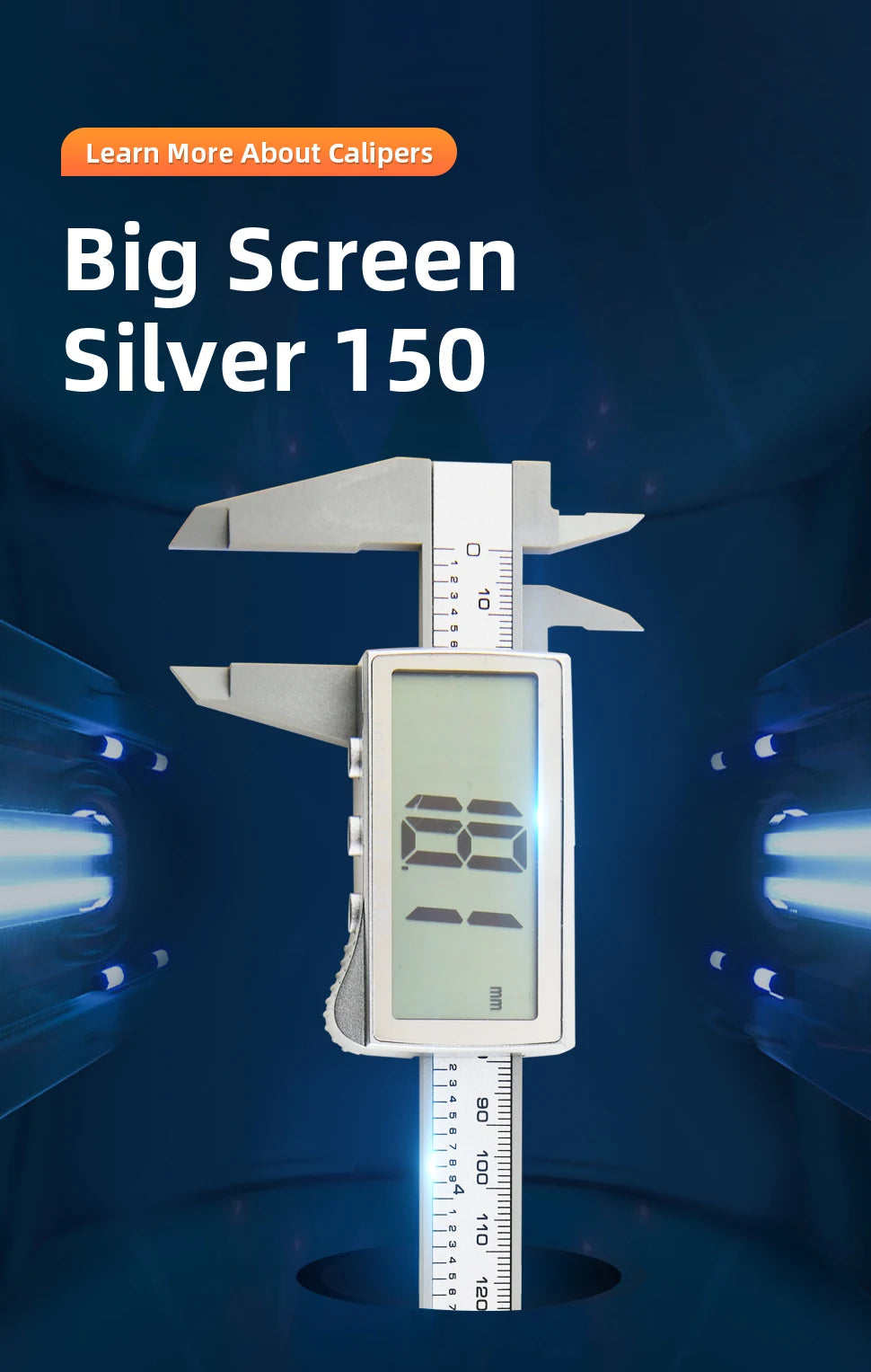 Calibrador de plástico pacômetro calibrador Digital regla electrónica Vernier calibre Digital herramienta de medición calibrador Digital micrómetro