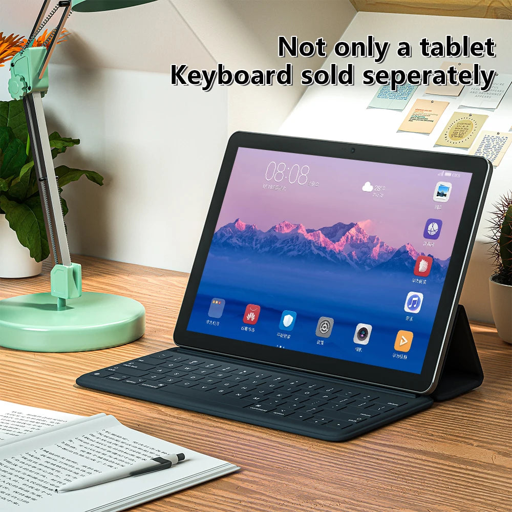 BDF-Y7 nuevo 5G Pad tabletas de 10,1 pulgadas Octa Core 8GB + 256GB ROM pantalla HD doble SIM cámaras duales Tablet Pc con teclado ratón