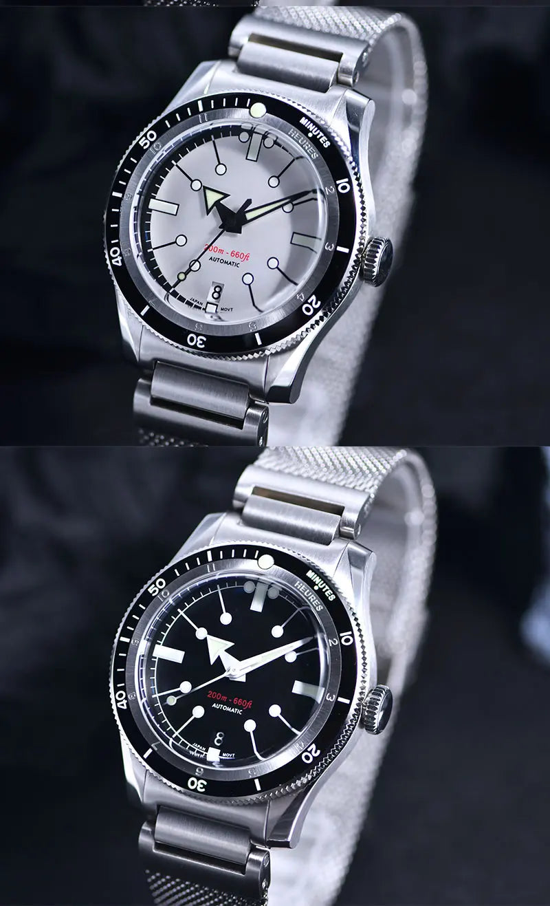 Reloj Mecánico Automático SEA KNIGHT Cristal Zafiro, Acero 316L, 200M