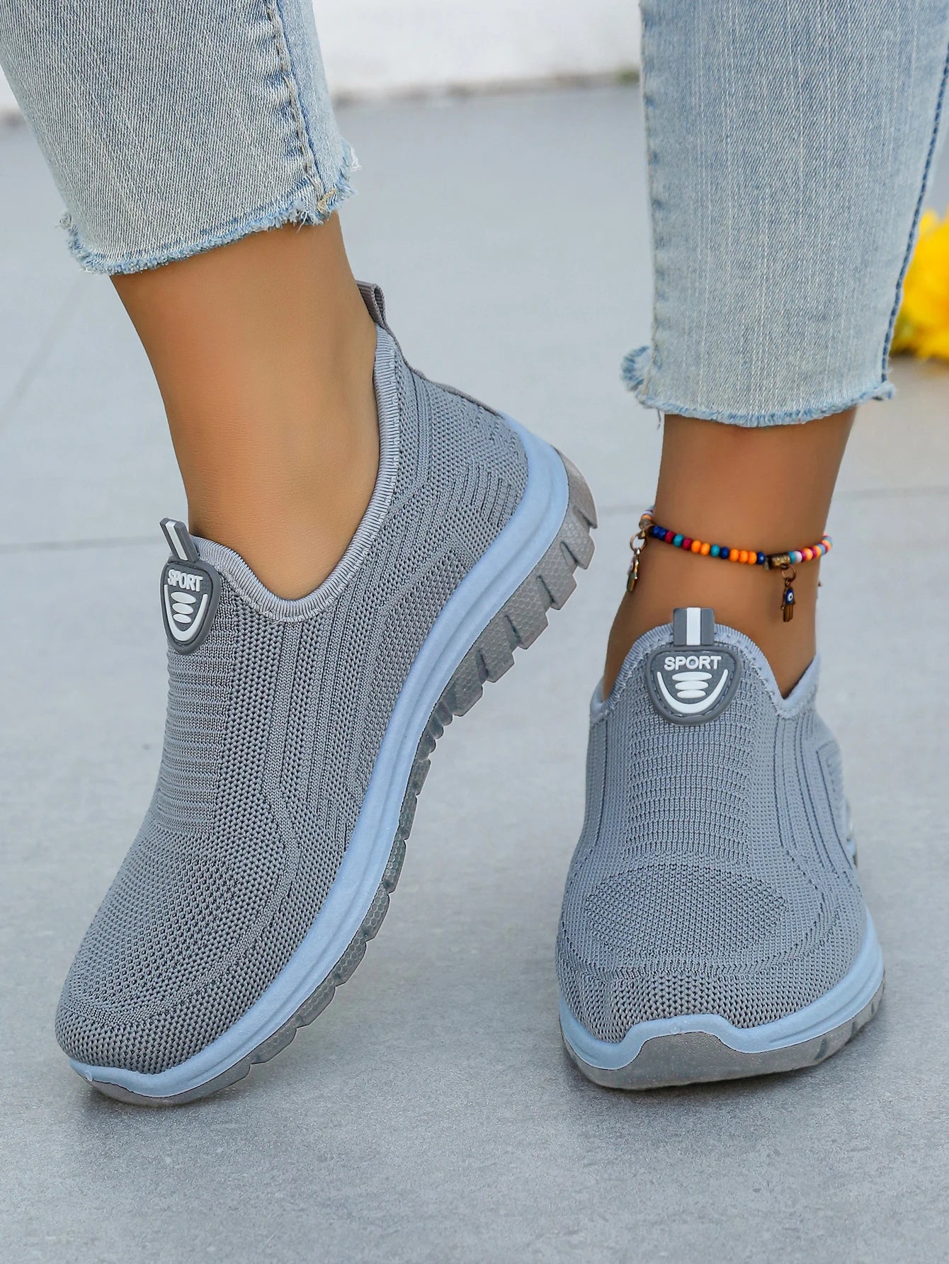 Zapatillas de Mujer Sin Cordones Tejido Transpirable
