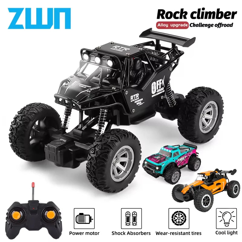 Coche RC ZWN 1:16/1:20 Todoterreno con Luz LED y Control Remoto 2.4G