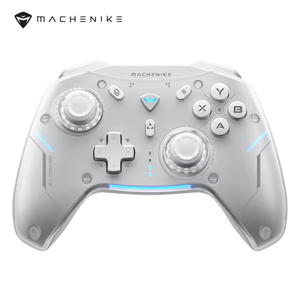 Control de Juego Inalámbrico Machenike G5Pro V2 para PC/NS/Móvil, Joystick Intercambiable en Caliente, Tasa de Sondeo de 1000 Hz con Base de Carga RGB