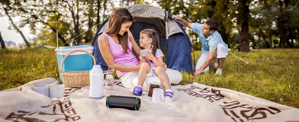Ortizan X30 Altavoz Bluetooth portátil 40W al aire libre IPX7 impermeable bajo Boost caja de sonido 3-EQ TWS doble emparejamiento BT5.3 luces RGB