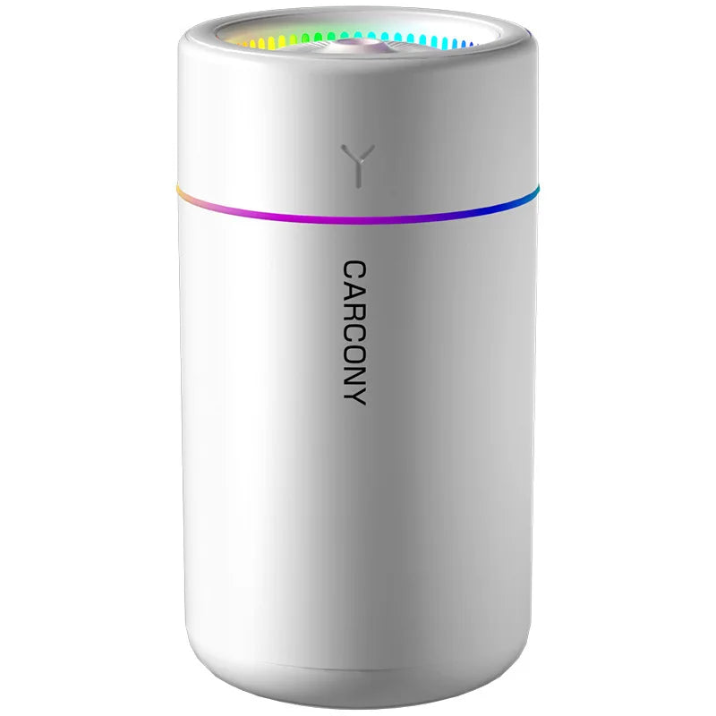 Mini humidificador de aire 280ml con difusor de aromas y luz de colores