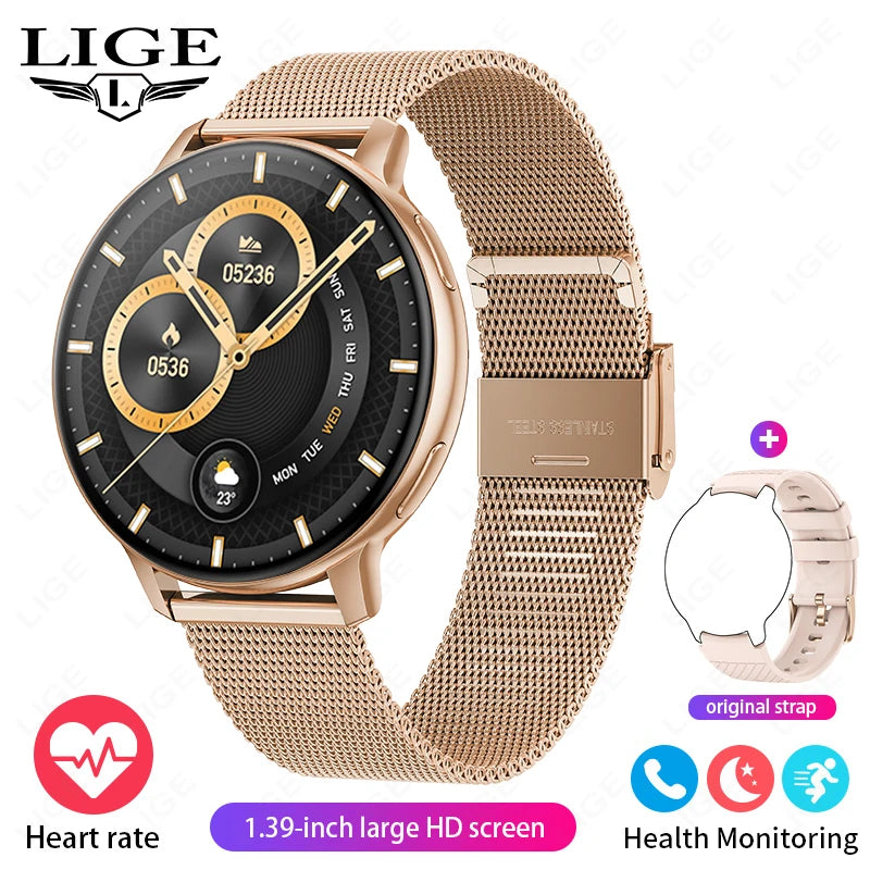 LIGE Reloj Inteligente Mujer Esfera Personalizada