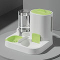 Dispensador y comedero automático de agua para gatos con relleno por gravedad, diseño de una sola pieza de gran capacidad a prueba de derrames, 1 paquete