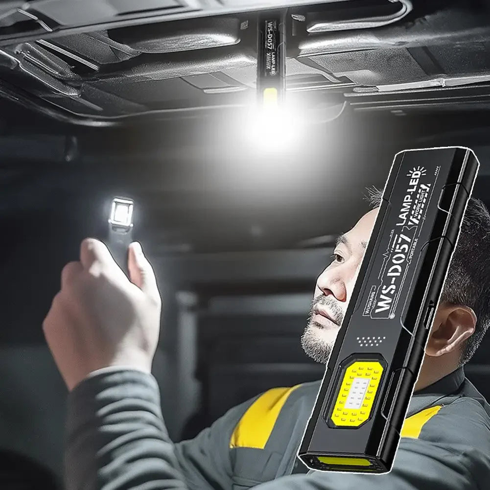 Llavero Linterna LED Mini Recargable Tipo C 550LM Portátil de Bolsillo