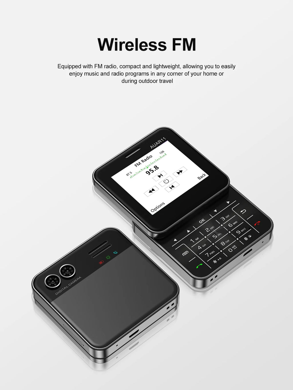 Teléfono SERVO AUAR11 Dual SIM 2G GSM Pantalla Giratoria 2.4"