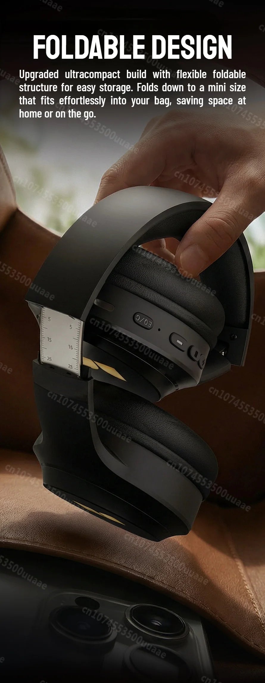 Auriculares Bluetooth 6.0 Monster Harmonic N21 con Modo EQ Dual, Sonido Estéreo Envolvente, Plegables, con Cable/Inalámbricos