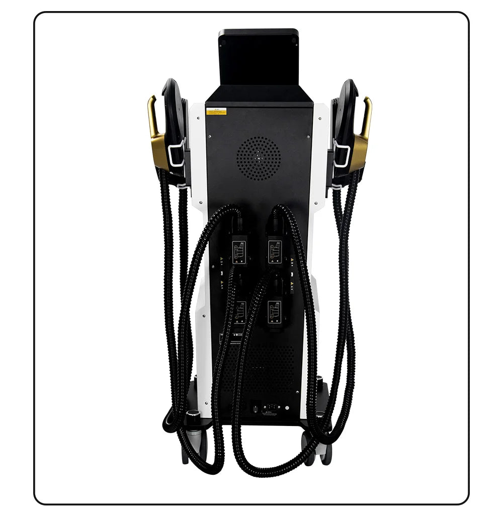 Myoslim 15 Tes 6500W NEO Slimming Nova, Quemador de Grasa, Estimulación Muscular EMS, Estimulación Electromagnética Corporal, Pantalla Plegable Profesional