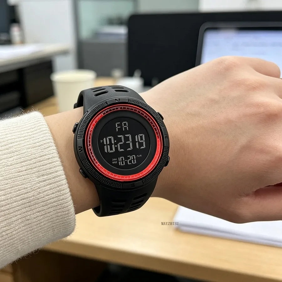 Reloj Digital LED Deportivo Militar Multifunción