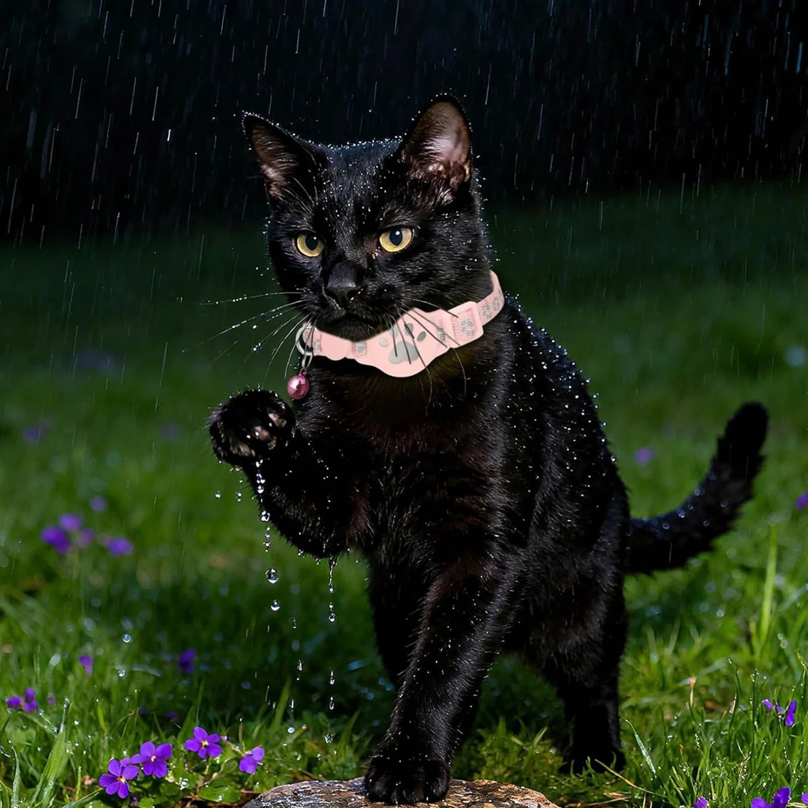 Collar Rastreador GPS para Mascotas Impermeable con App iOS y Android