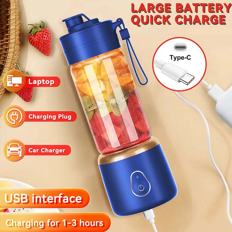 Mini Licuadora Portátil Inalámbrica USB para Frutas