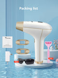 Dispositivo de depilación láser IPL profesional, 3 ventanas iluminadas, refrigeración, indoloro, permanente, recortador de Bikinis para todo el cuerpo, depiladora IPL