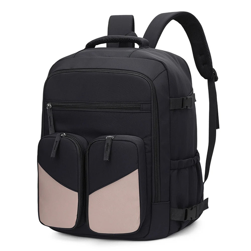 Mochila de Viaje de 25L, 180 °     Mochila para Portátil con Compartimento para Zapatos, Bolsa de Nailon Resistente para el Trabajo y Viajes