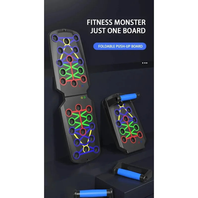 Tabla de flexiones plegable multifuncional para fitness en casa o exteriores