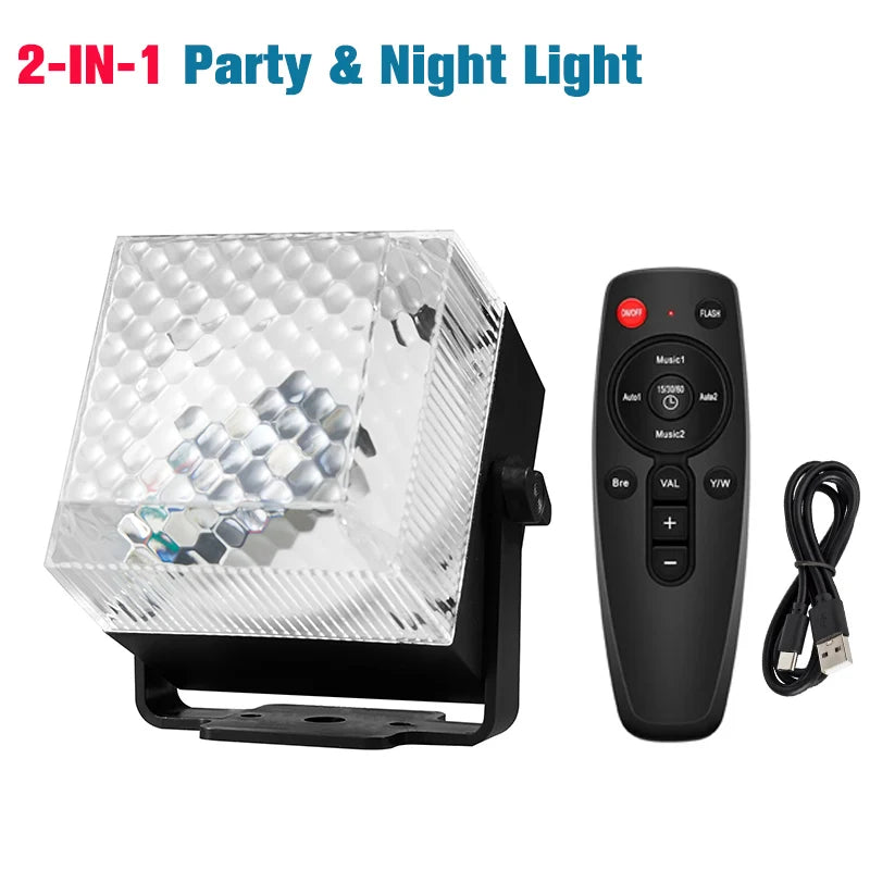 Luz LED Nocturna con Control Remoto para Fiesta
