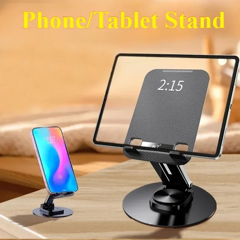 360 °   Soporte Giratorio para Teléfono, Tablet y Laptop, Antideslizante, para Escritorio, Oficina y Caminadora, Compatible con iPhone 17, 16, Samsung S26, S25