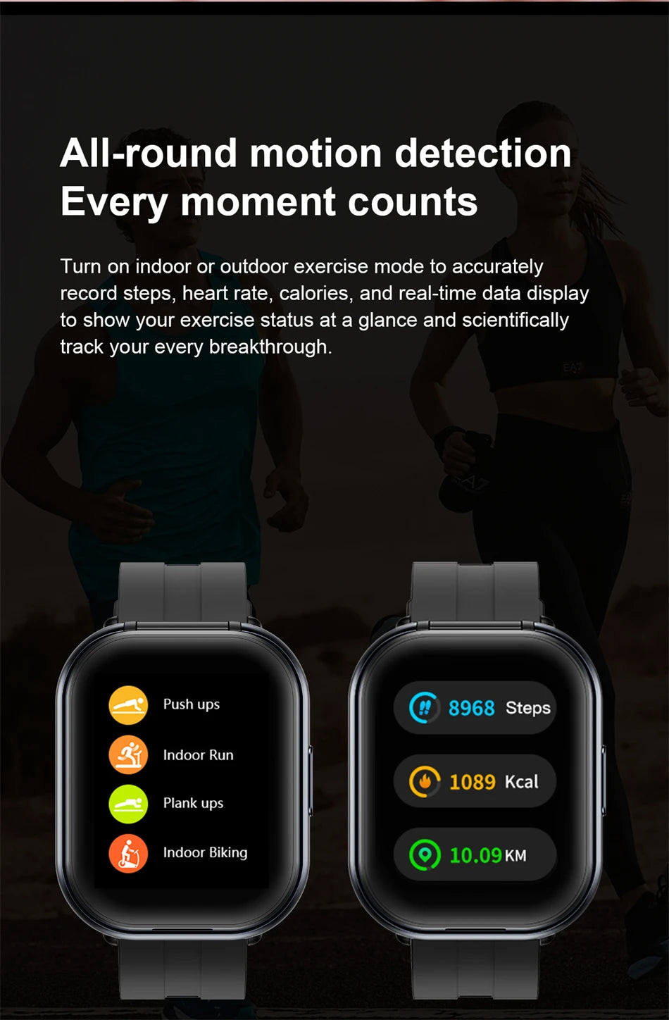 Reloj Inteligente LIGE con Auriculares Bluetooth 2 en 1