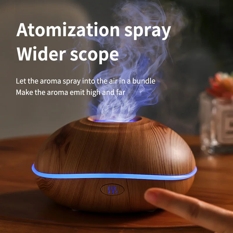 Humidificador AromaRelax Llama con Luz Colorida