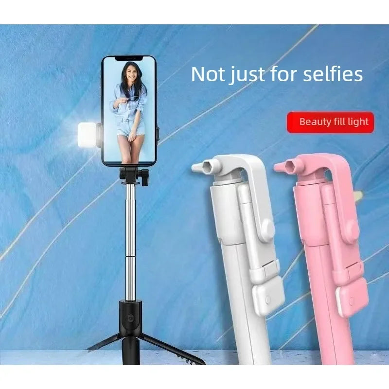 Mini palo selfie con trípode integrado para móvil, estable y portátil