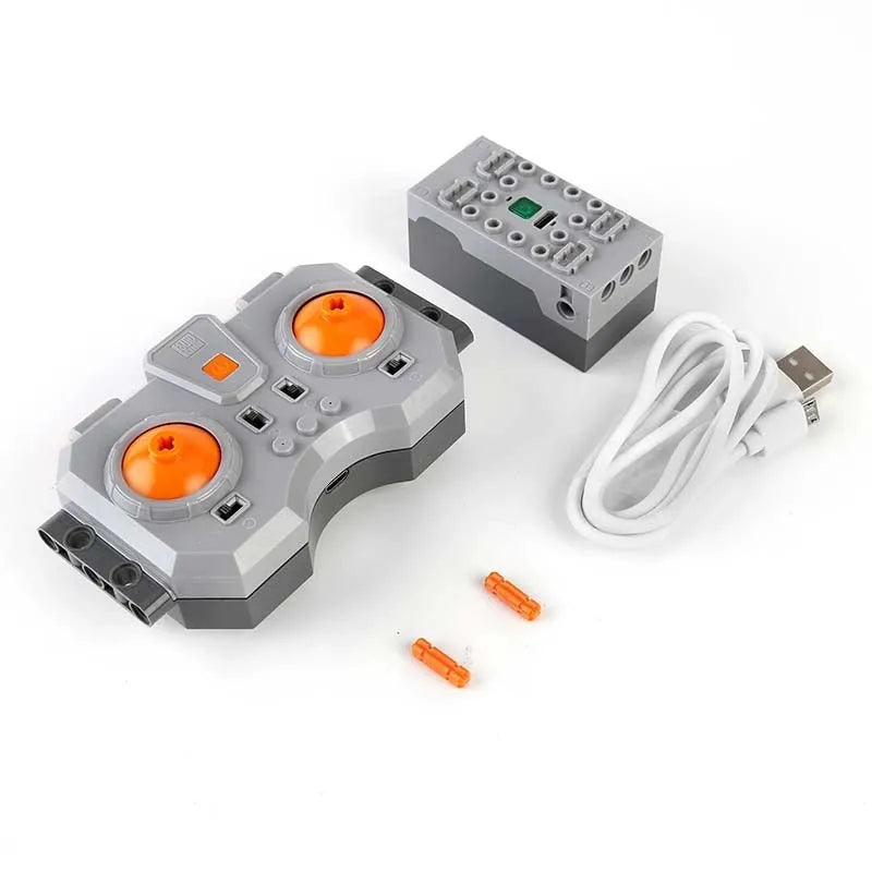Bloques de construcción electrónicos técnicos, accesorios de reacondicionamiento MOC, micromotor, piezas de funciones de potencia RC, bloques de coche DIY creativos, juguetes para niños