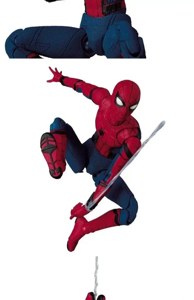 Figura de acción de Spiderman de Marvel Avengers: Homecoming, estatua con rostro intercambiable de Tom Holland, modelo de juguete coleccionable, regalo