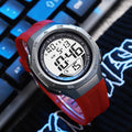 Reloj deportivo MAYZHISU para hombre, relojes de pulsera digitales LED resistentes al agua, cronómetro, despertador, relojes deportivos luminosos para hombres y adolescentes