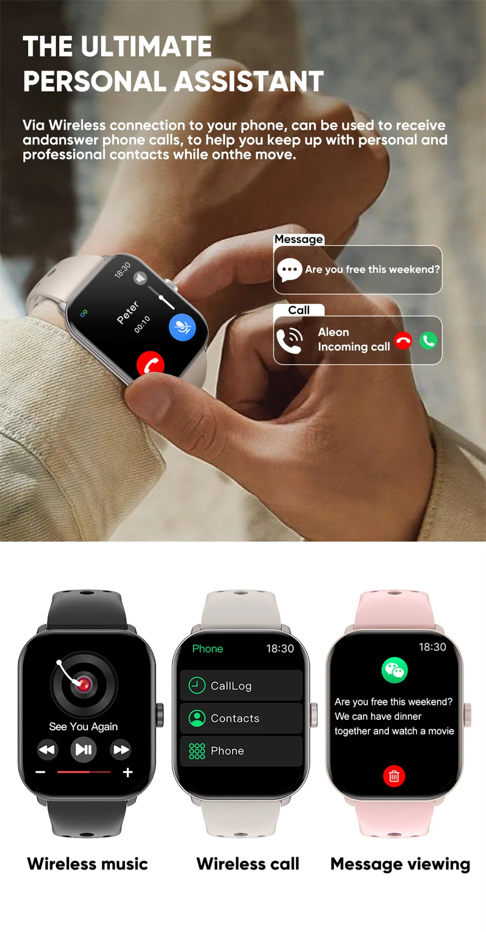 Reloj Inteligente Serie 5 Global con AMOLED, GPS y Llamadas Bluetooth