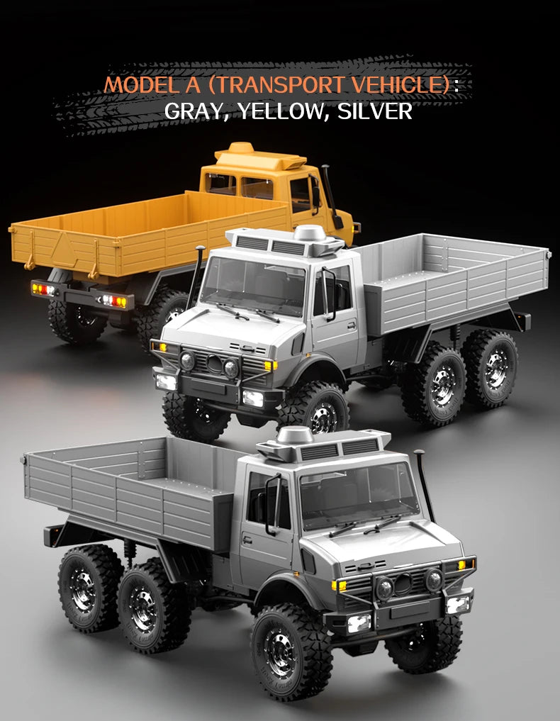 C8823 6WD RC coche 1/18 todoterreno vehículo de Control remoto 2,4G alta velocidad escalada transporte rescate oruga modelo juguetes para niños