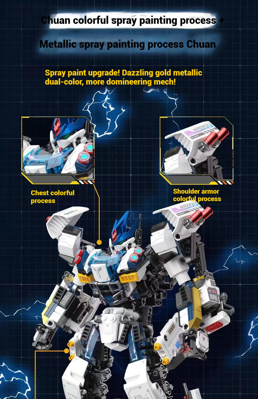 JAKI transformado Mecha coche misil militar cohete modelo de coche montaje, bloques de construcción Mecha juguetes de construcción, regalos de juguetes para niños