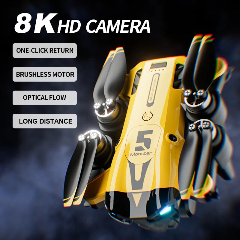 Dron M5 Profesional 8K Gran Angular con Evitación de Obstáculos