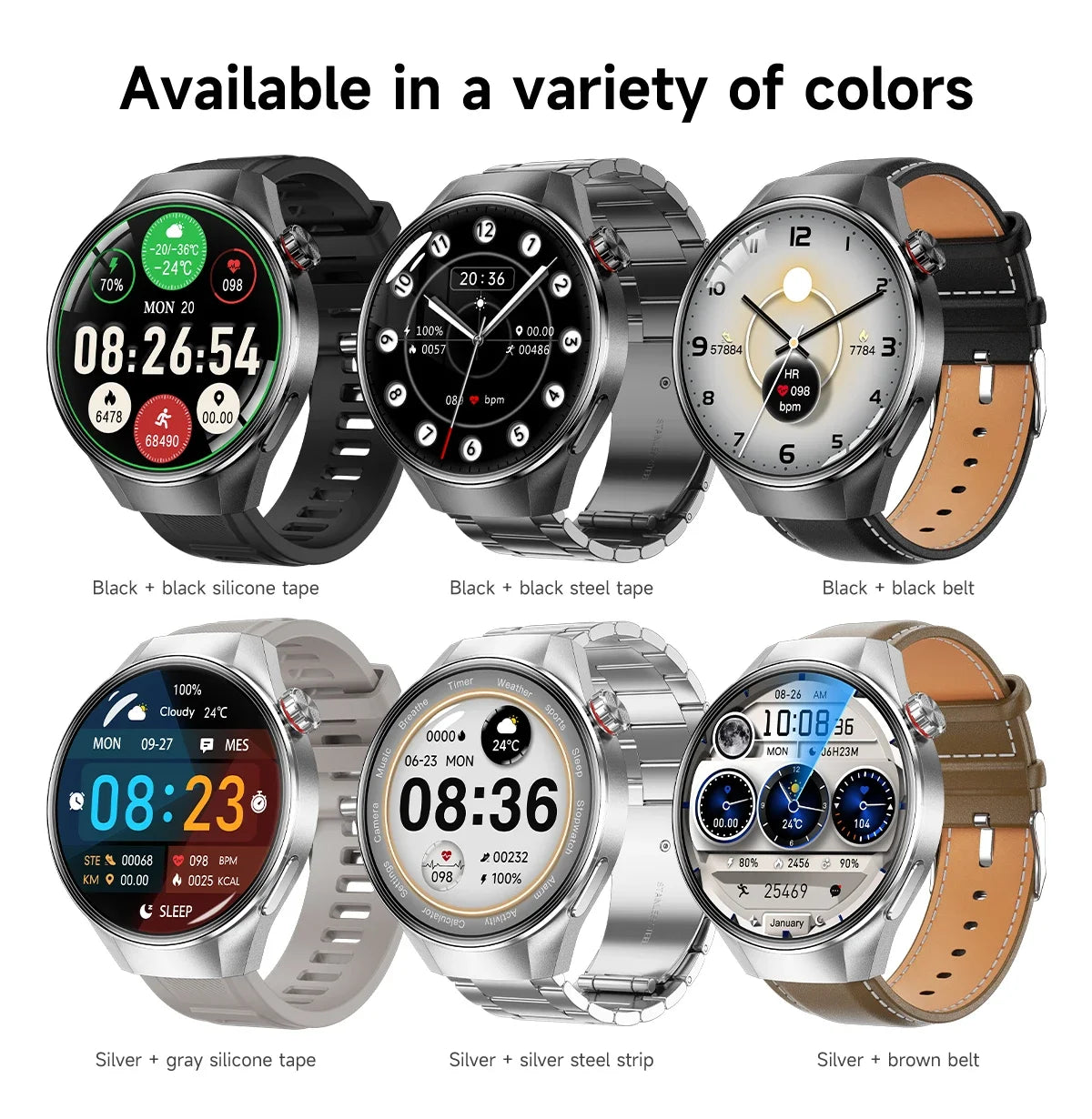 Reloj Inteligente G5 Plus con Pantalla AMOLED, GPS y Llamadas Bluetooth
