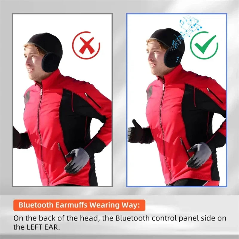 Orejeras Bluetooth Calentadoras Deportivas Invierno