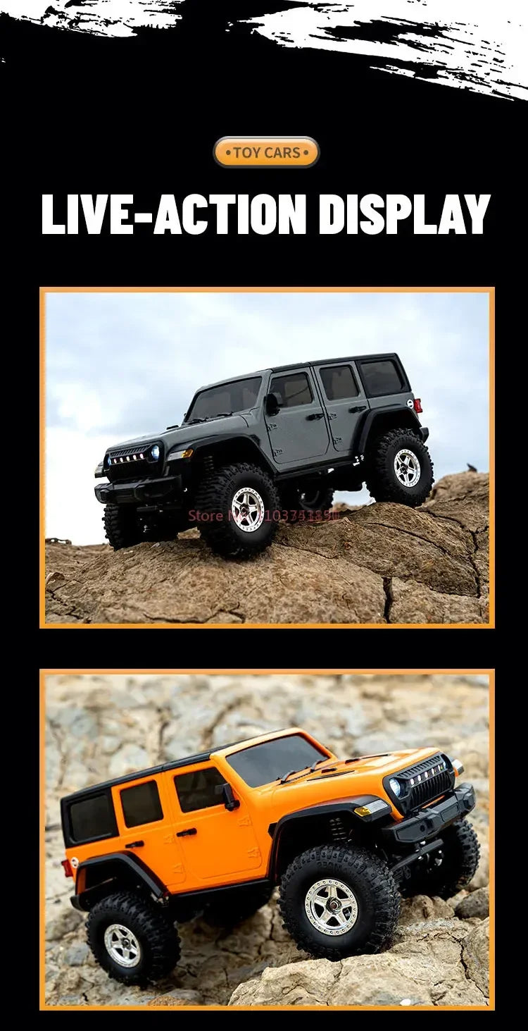 JJRC C8801 PRO 1/18 Coche Todoterreno con Suspensión 4WD Totalmente Proporcional, Coche RC Eléctrico, Modelo de Juguete para Niños, Regalo