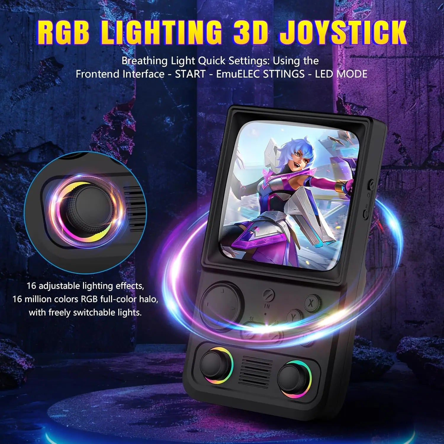 Consola de Juegos Retro Actualizada R36TMAX con Batería de 4000 mAh, Pantalla IPS de 4.0'', Consola de Juegos Retro con Estuche Portátil, Su
