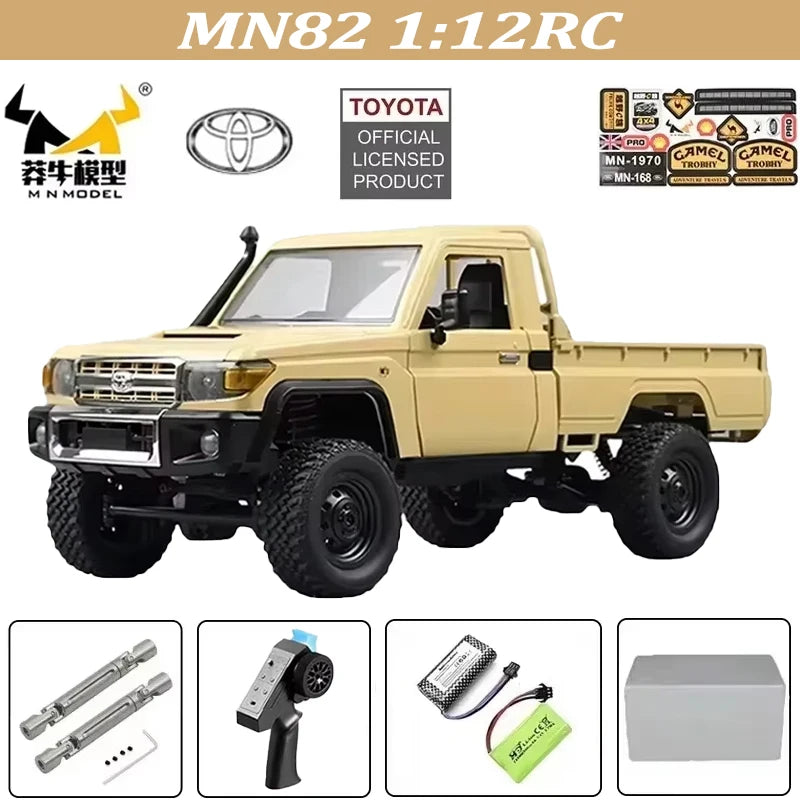 MN82 MN82S Toyota Rc 4x4 Rc CAR 2,4g 1/12 escala completa todoterreno Control remoto coche trepador de control remoto coche de juguete para regalo
