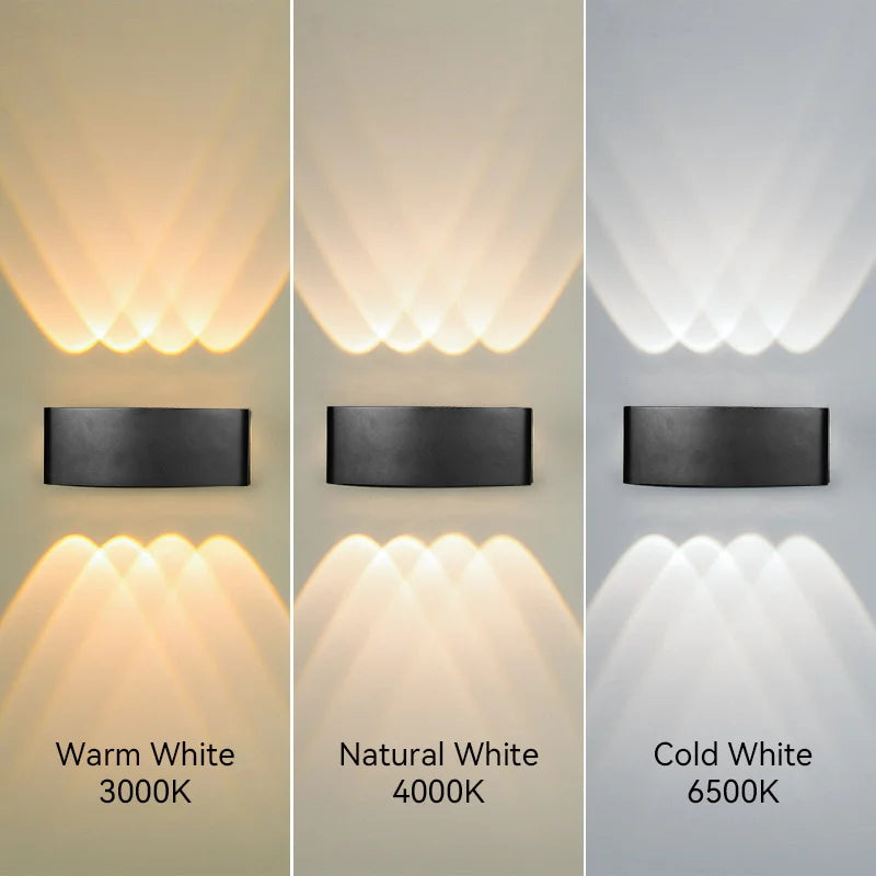 Led Wall Lamp Lámpara led de pared para exteriores, aplique pared, candelabros impermeables, luz led pared, AC85-265V para decoración interior del hogar, lampara pared dormitorio, sala de estar