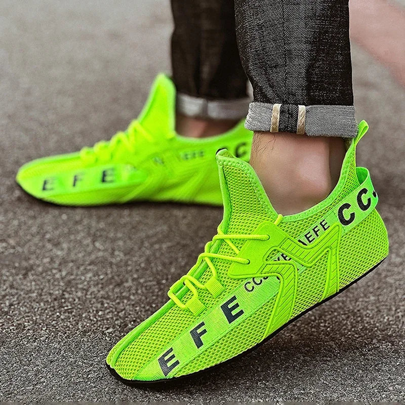 YRZL Mocasines Zapatos Hombres Casual Malla Transpirable Antideslizante Al Aire Libre Cómodo Interior Zapatos de Gimnasio Zapatos de Gran Tamaño para Hombres