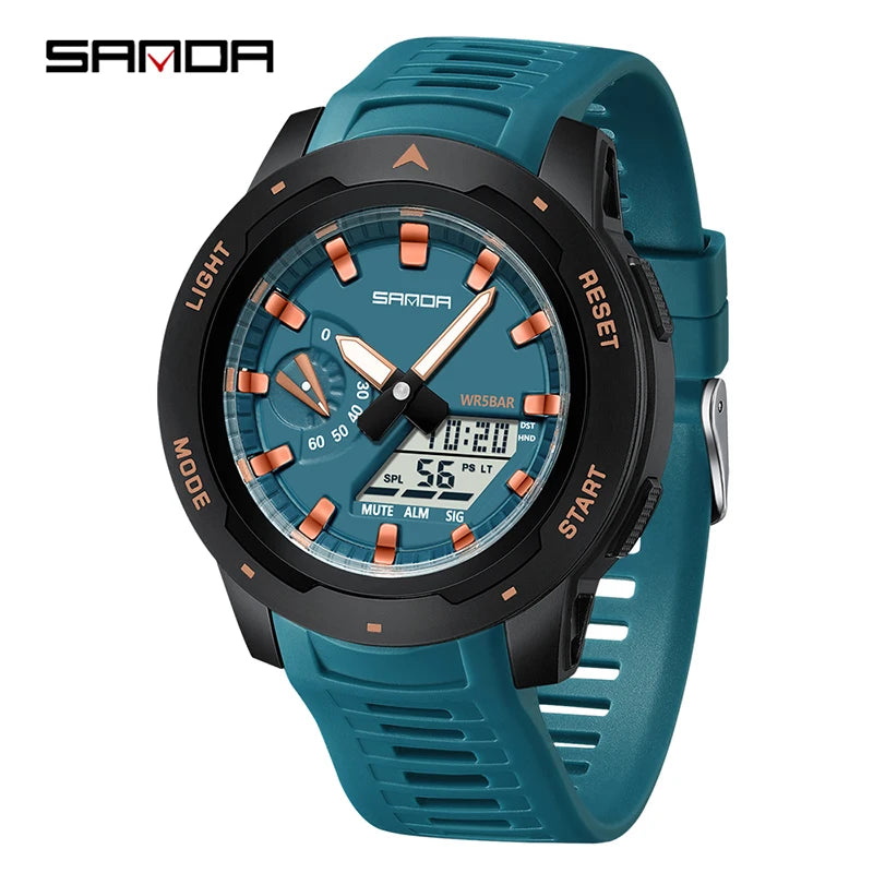 Reloj Deportivo SANDA LED Doble Pantalla para Hombre