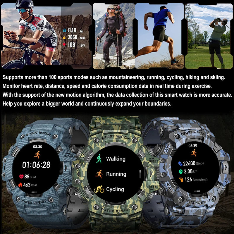 Reloj Inteligente Militar 100+ Deportes IP68