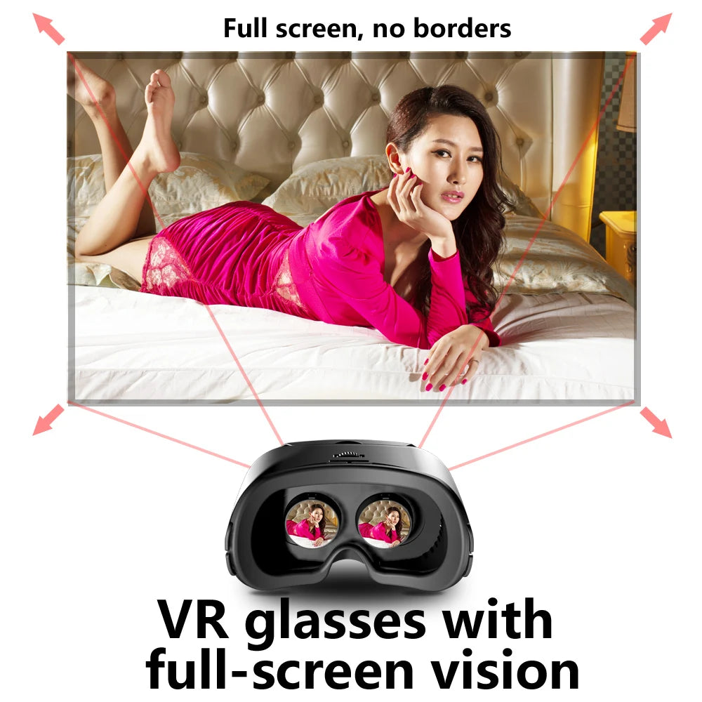 Gafas 3D VR de realidad Virtual para iPhone, Android, teléfono inteligente, casco, auriculares, lentes reales, dispositivos