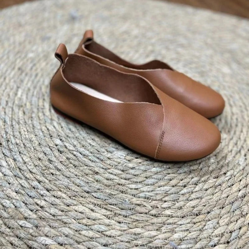 Zapatos Planos para Mujer, Ligeros y Transpirables, de Cuero Suave, Zapatos Casuales de PU para Caminar, para Uso Diario y para Ir al Trabajo