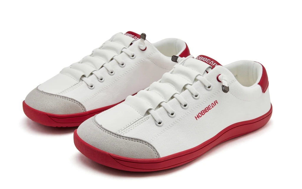 HOBIBEAR Zapatos descalzos para hombre y mujer |   Gota cero |   Zapatillas de deporte de lona informales con punta ancha, zapatos para caminar minimalistas