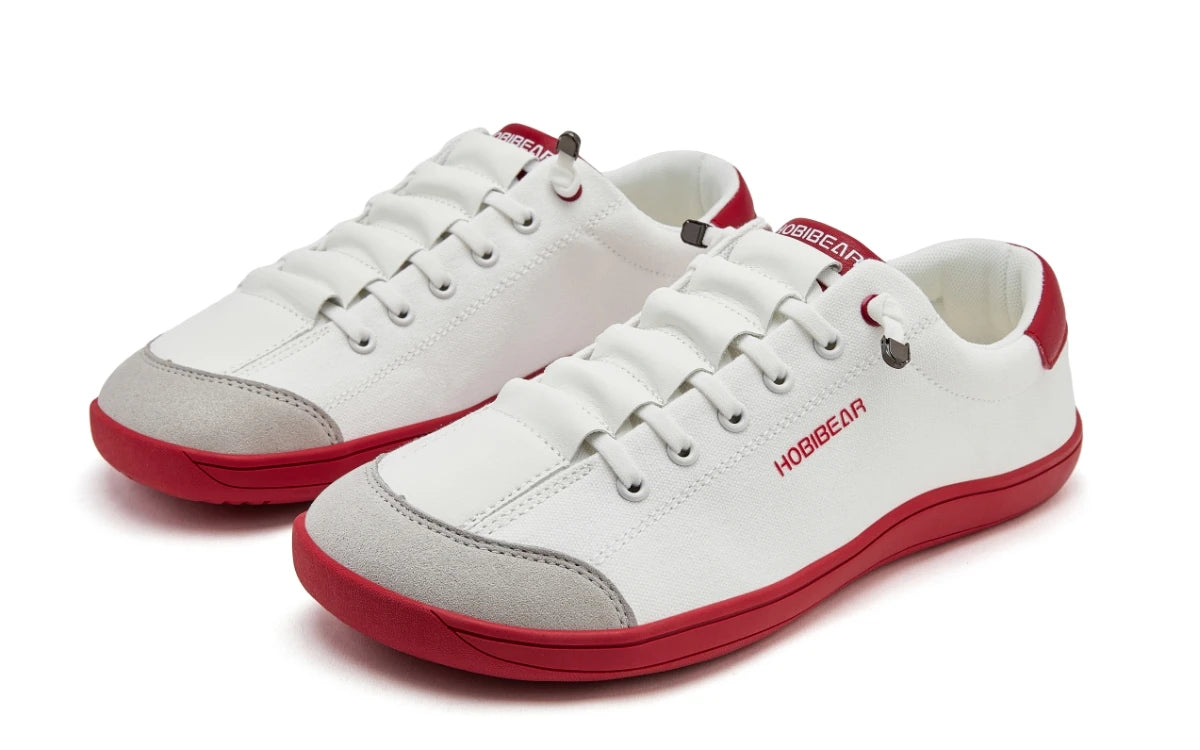 HOBIBEAR Zapatos descalzos para hombre y mujer |   Gota cero |   Zapatillas de deporte de lona informales con punta ancha, zapatos para caminar minimalistas