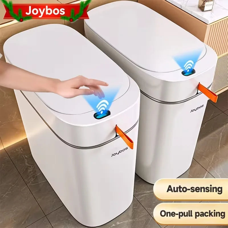 Cubo de basura inteligente Joybos con sensor, impermeable y diseño estrecho
