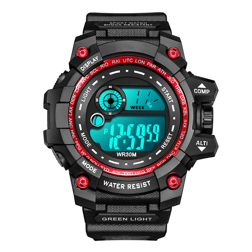 Reloj Deportivo Digital LED Resistente al Agua